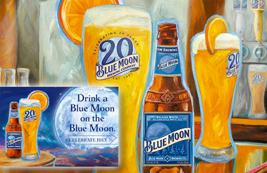 drink a blue moon on the blue moon at the back porch