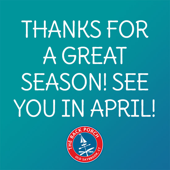 Thanks for a Great Season - See you in April